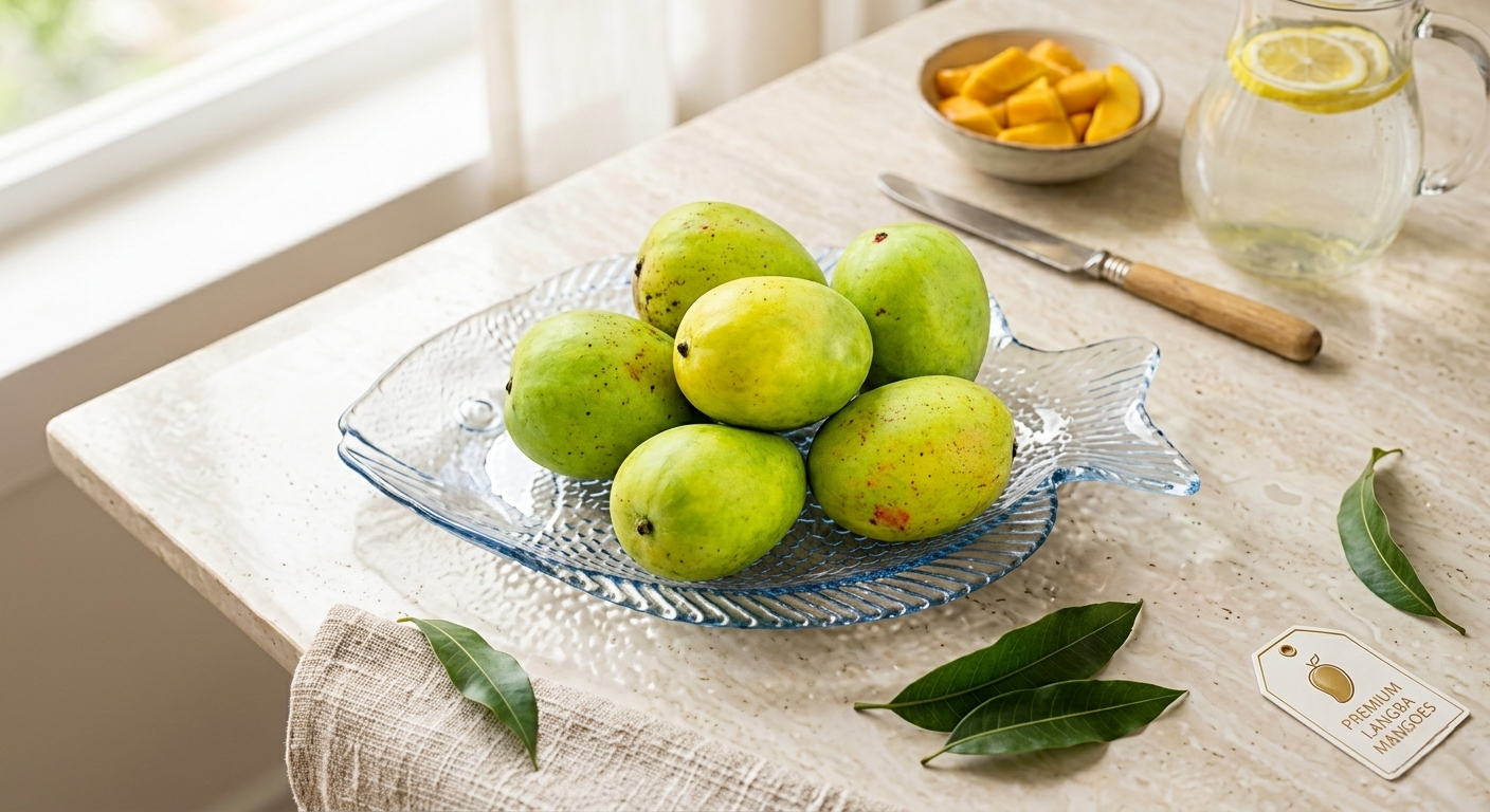Fresh Mangoes (Langra) – 2 Kg Pack (Direct from Artisans)